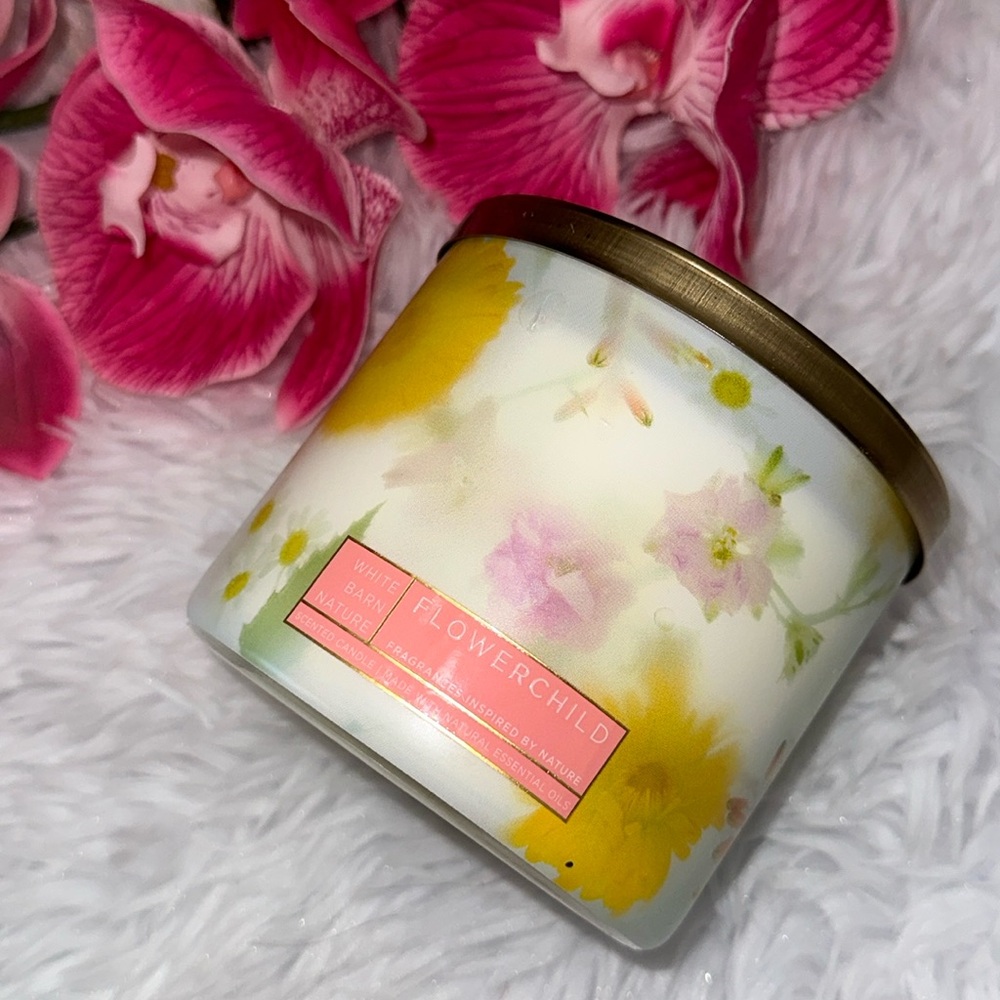 💐FLOWER CHILD Bath & Body Works 3-wick Scented Candle 2023